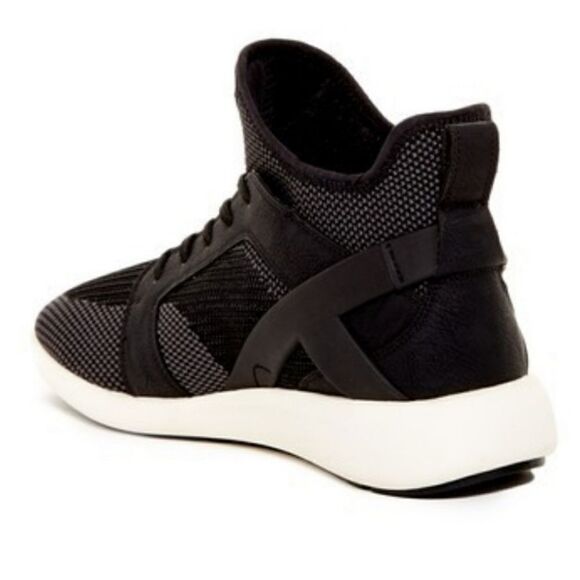 ALDO Derik Black Knit High Top Sock Trainers 12 - Picture 2 of 8